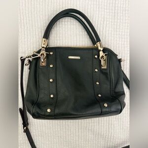 Rebecca Minkoff dark green Satchel with Gold Accents